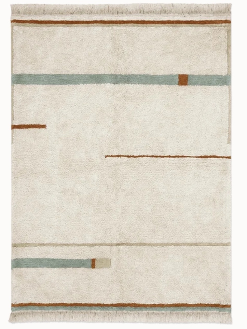 Washable Lorena Canals Rug 6'7" x 9'10"